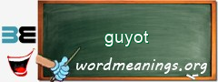 WordMeaning blackboard for guyot